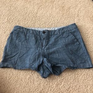 Faux Denim Shorts